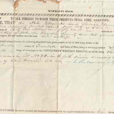 John Fitzgerald Deed to Levi Sutliff