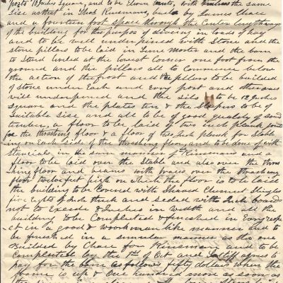 Agreement Between Levi Sutliff, Benjamin Perkham, and Stephen Chafee