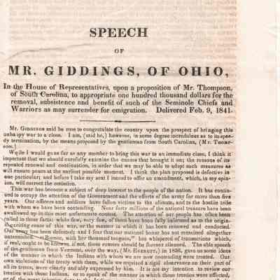 JR Giddings Speech