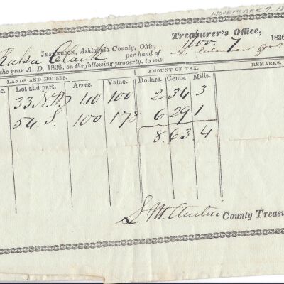 S.M. Austin to Flavel Sutliff