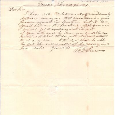 C.S. Shaw to Flavel Sutliff