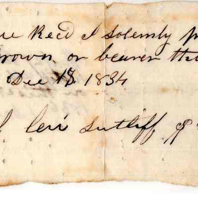 Wilcox Sutliff & Co to Anson Brown 12/15/1834