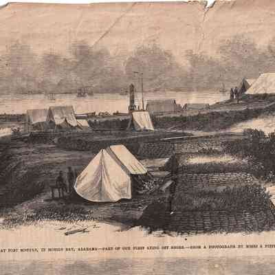 Fort Morgan and Wagons and Cannons