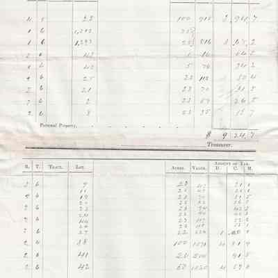 Levi Sutliff Taxes 1858 #2