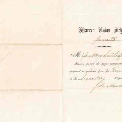 Mary Sutliff Warren Union School