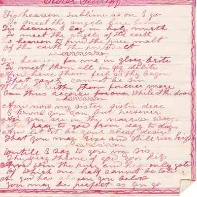 "Tis Heaven Sublime as on I go"