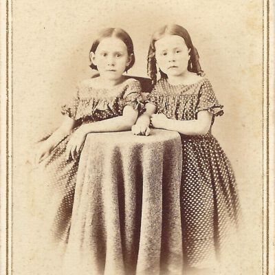 Phebe T and Lydia B Sutliff. age 5 and 3