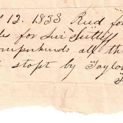 Flavel Sutliff Receipt