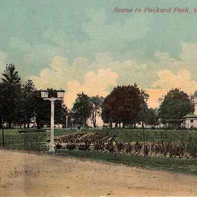 Scene in Packard Park, Warren, Ohio.