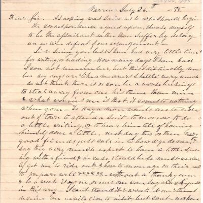 Milton Sutliff to Flavel Sutliff