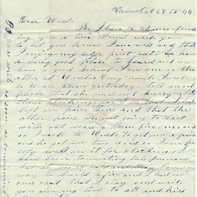 S. M. Sutliff to Levi Sutliff