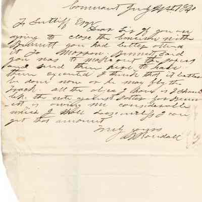 B. Randall to Flavel Sutliff