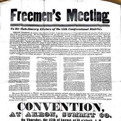 Freemen's Meeting Flyer 08/27/1840
