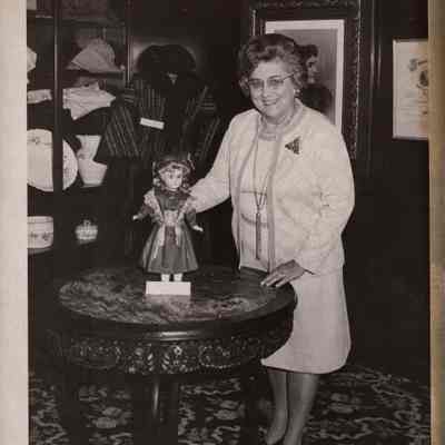Charlotte Swinehart with Phebe's Doll