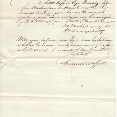 Samuel Moffitt to Flavel Sutliff