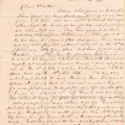 Milton Sutliff to Levi Sutliff