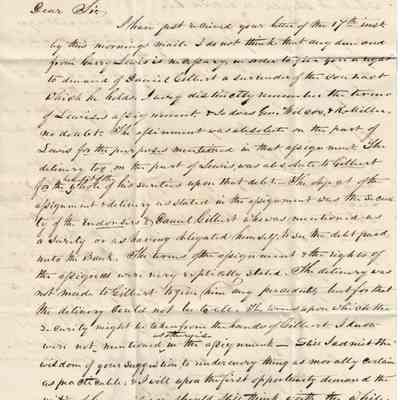 M. Sutliff to C.G. Sutliff