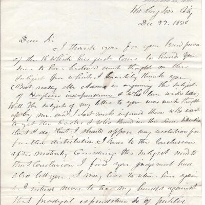 Joshua Reed Giddings to Flavel Sutliff