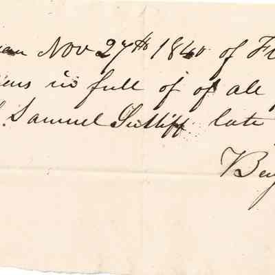 Receipt for B+Albert Allans