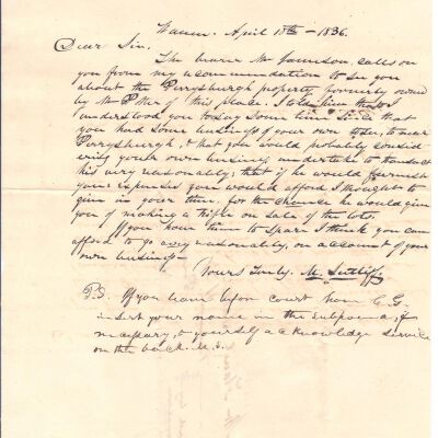 Milton Sutliff to Flavel Sutliff