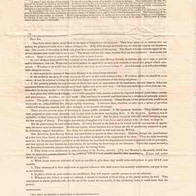 To the Secretary of the Anti-Slavery Society of Vernon