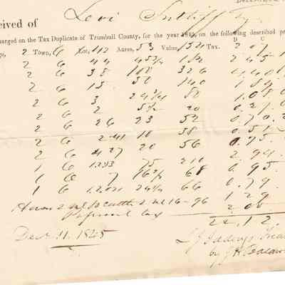 Levi Sutliff Taxes 1845