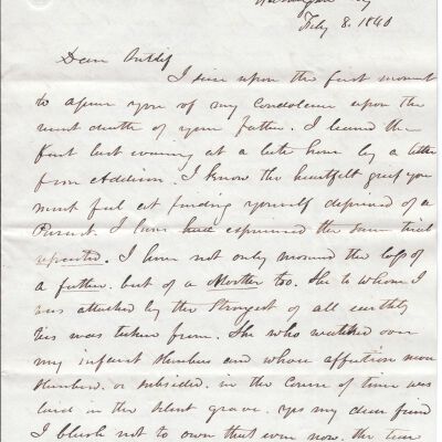 Joshua Reed Giddings to Flavel Sutliff