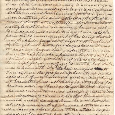 A. C. Sutliff to Levi Sutliff