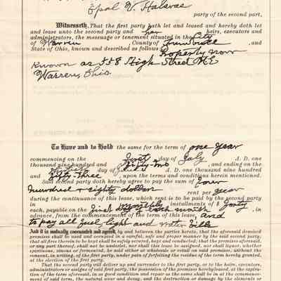 Indenture Lease Sutliff and Halavas