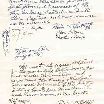 Extension Dome and Shanks 1947