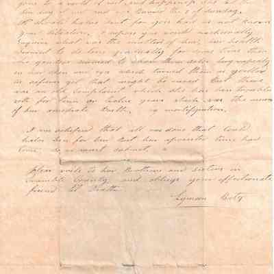 Lyman Bates to Levi Sutliff