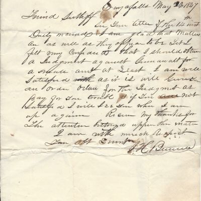 [ ]. H. [ ] to Levi Sutliff