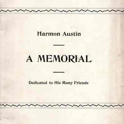 Harmon Austin Memorial Booklet