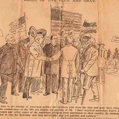 Sketch of the Rally of the Blue and Gray