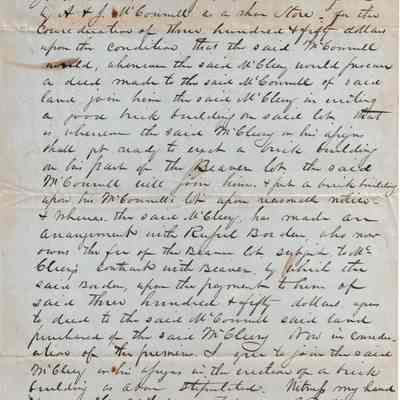 Daniel McCleery to A.M. Cornell