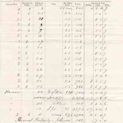 Levi Sutliff Taxes 1861 #2