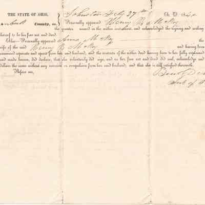 Deed to Levi Sutliff from Henry McKey