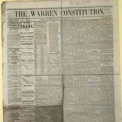 The Warren Constitution 05/16/1871