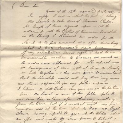 R. Bidwell to Levi Sutliff