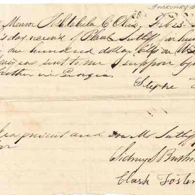 Stephen Foster, Sidney Bushnell & Clark Foster to Flavel Sutliff