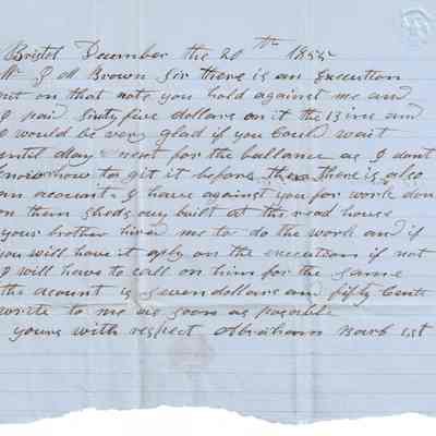 Abraham Barb to J.M. Brown