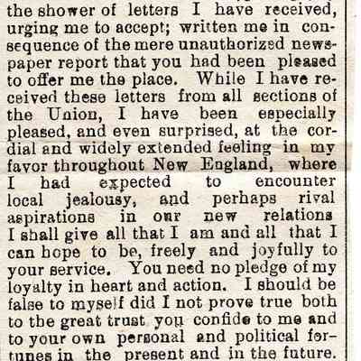 Blaine to Garfield Newspaper Article