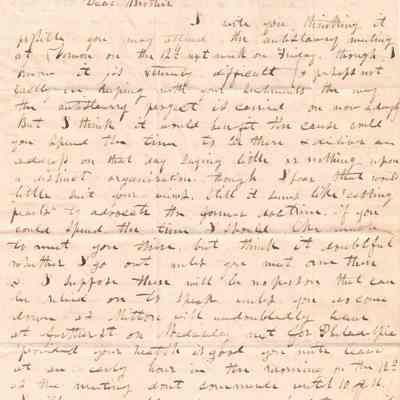 Calvin G. Sutliff to Flavel Sutliff