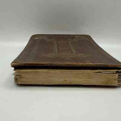 Damaged spine of book.