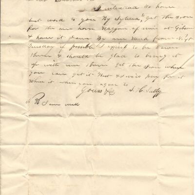 S. H. Sutliff to Levi Sutliff