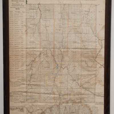 Henshaw's Map of Trumbull County, 1830