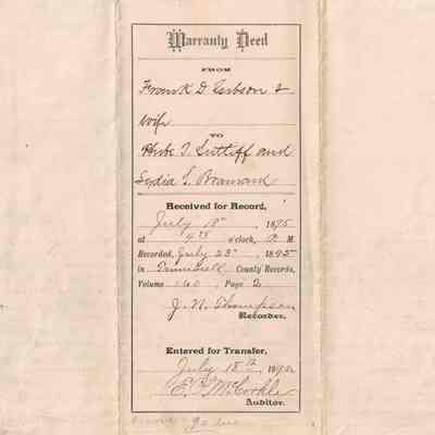 Gibson Deed to P.T. Sutliff and L.S. Brainard