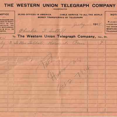 Telegraph Receipt