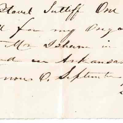 Samuel Harvey Sutliff to Flavel Sutliff