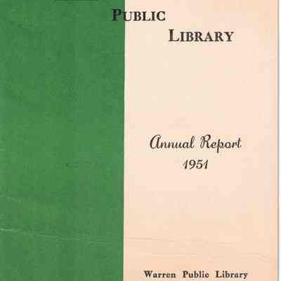 Warren Public Library Annual Report 1951